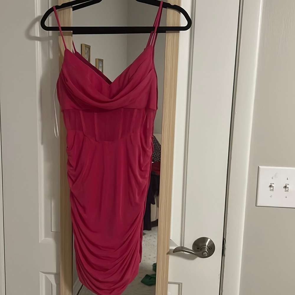 Princess Polly  hot pink mini dress